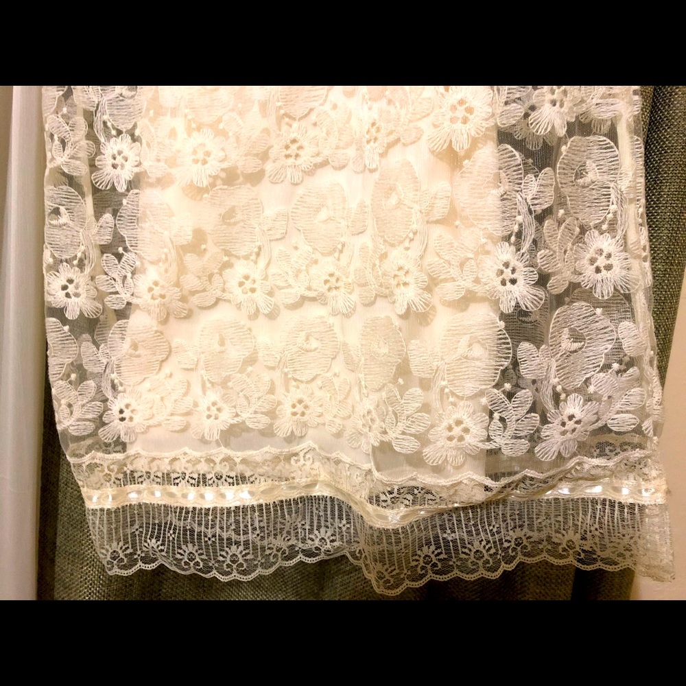 Beautiful lacy straight cut knee length dress